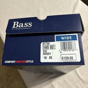 Mens Black Bass Tassle Harrison II, size 10 EE